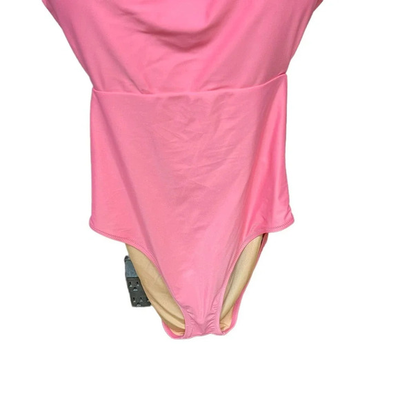 J. Crew Cutout Tie-Back One Piece Swimsuit Tea Rose Pink‎ Size 16 - Picture 5 of 14